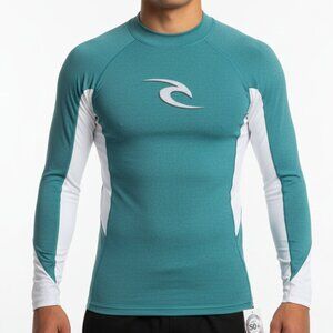 Rip Curl Men's Long Sleeve Rash Guard UPF 50+ Performance Fit Swim‎ Shirt S NWT